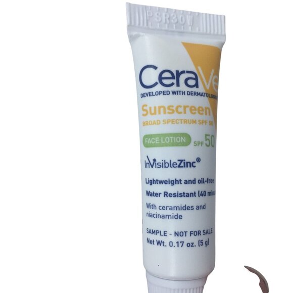 CeraVe Sunscreen Face Lotion Sample Set SPF 50 Broad Spectrum UVA/UVB Protection - Picture 1 of 2